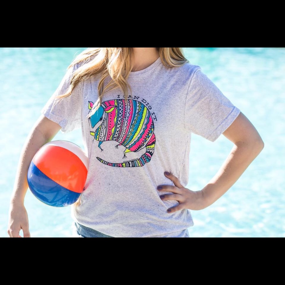 Volleyball inspired Can U Dig It tee